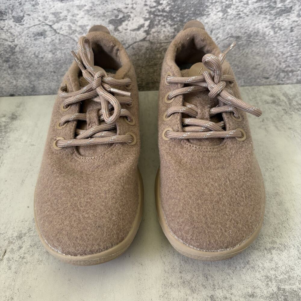 Allbirds Wool Runner Mizzle Casual Sneakers Brown Womens Size 8 Tan Shoes - Picture 3 of 8